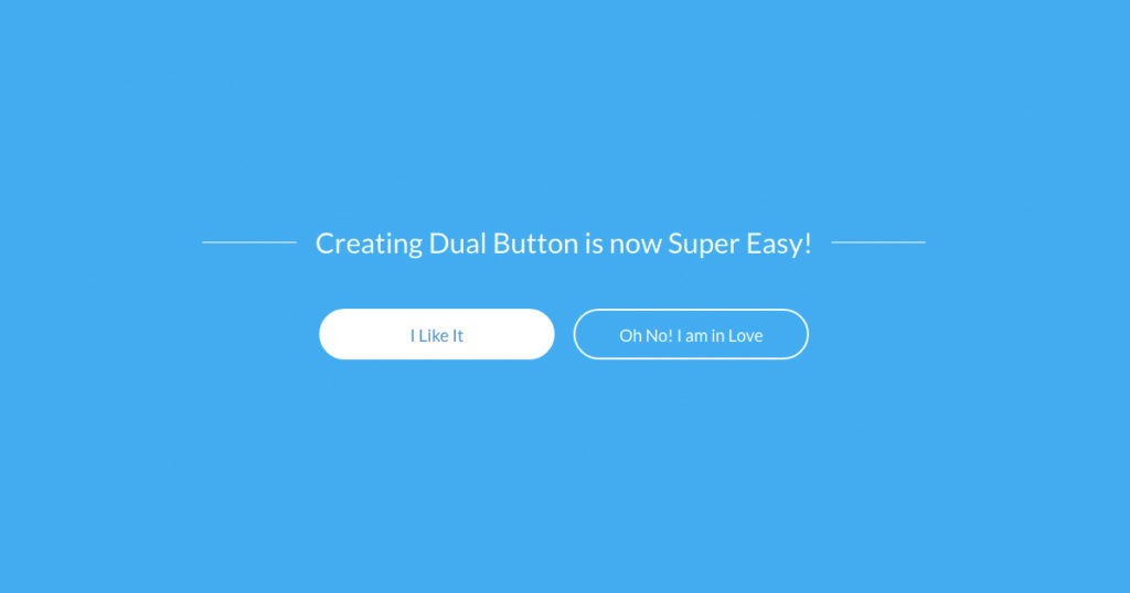 Dual button, Create Dual button in Elementor