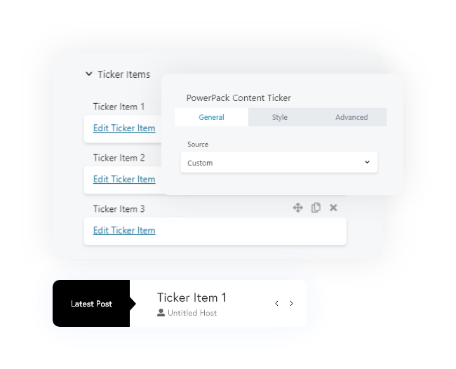 Content ticker module for beaver builder