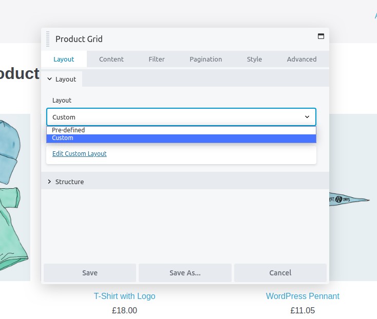 Custom Layout for Product Grid & Carousel