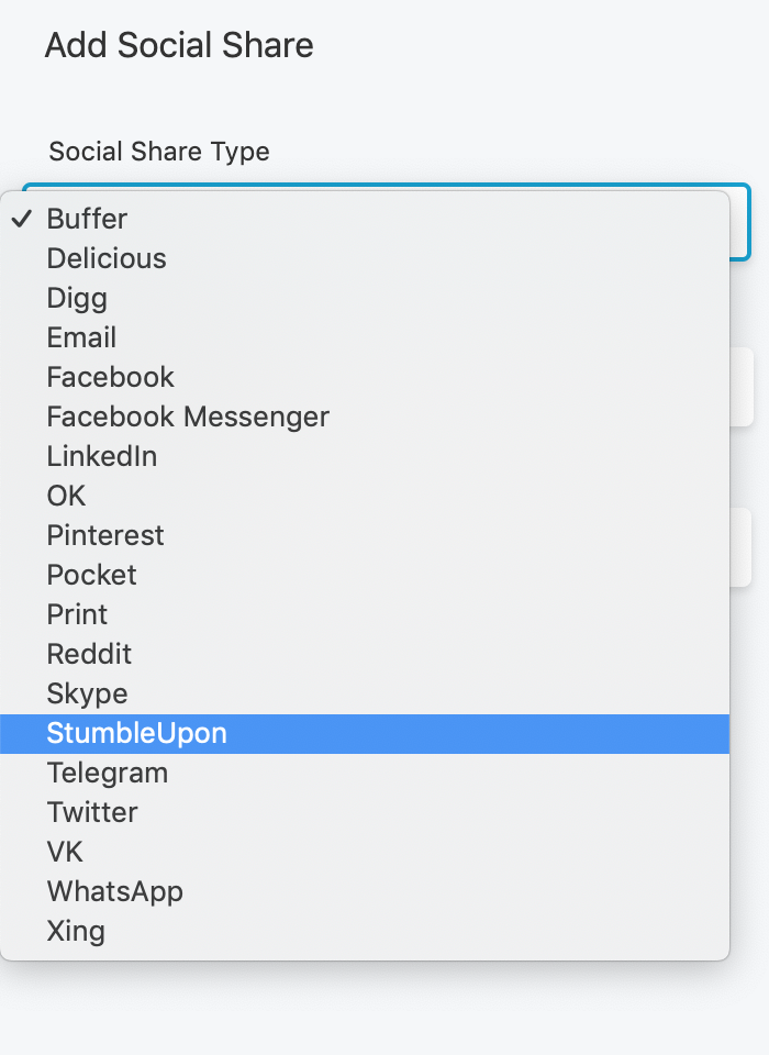 PowerPack Social share module