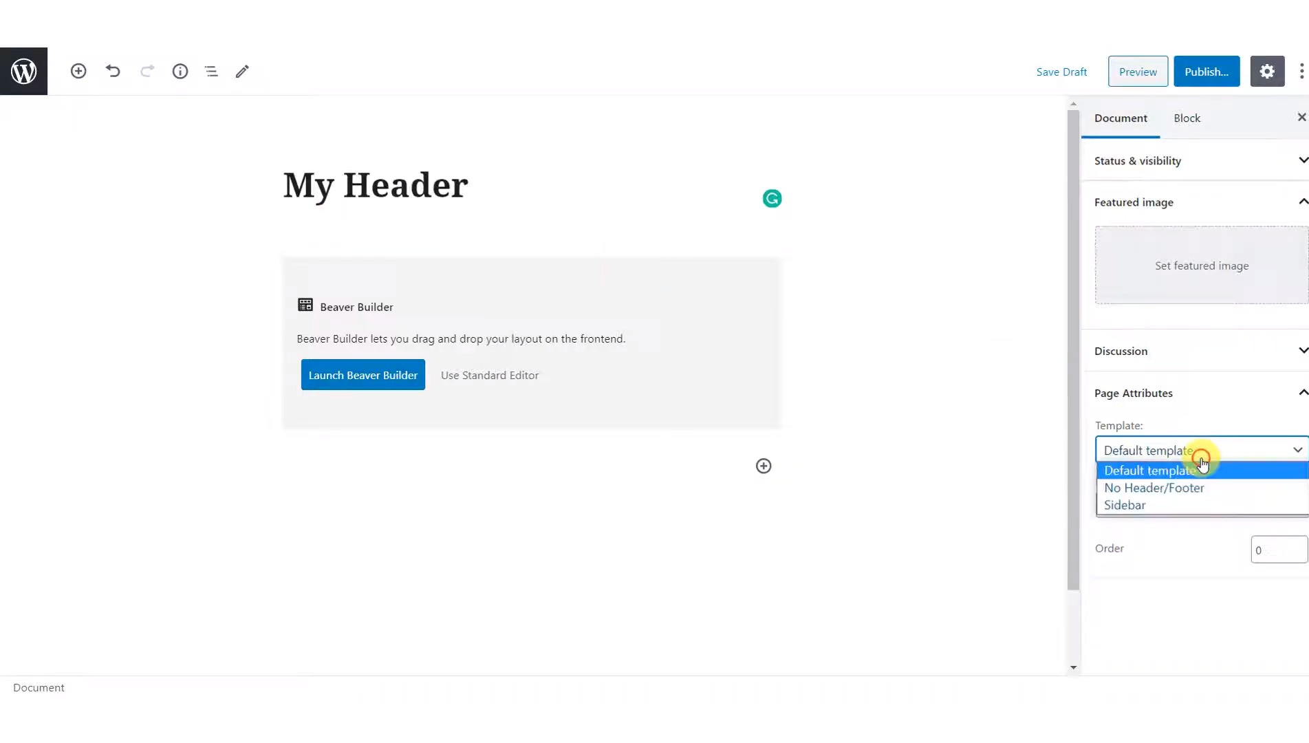 How To Create A Custom Header With Beaver Builder Lite - Powerpack 