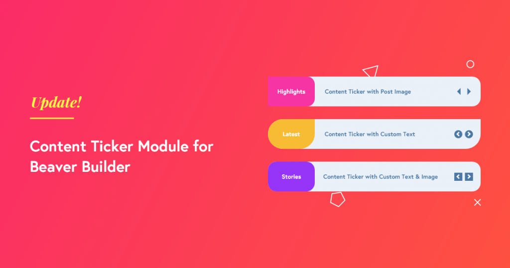 content ticker module for beaver builder