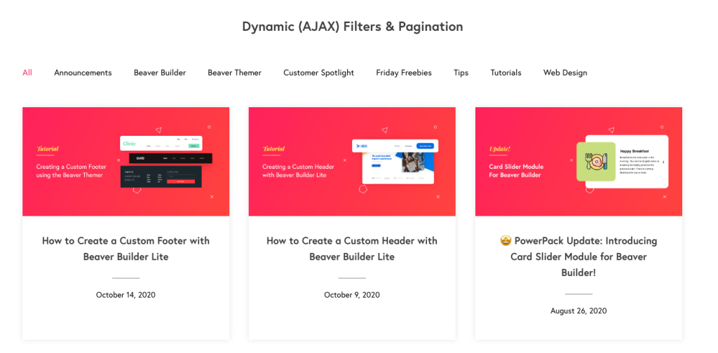 Content Grid - Taxonomy filters